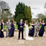 Bridal party. Farnham House Hotel Wedding Photography by Moore & Moore Photography, Fleet, Hampshire