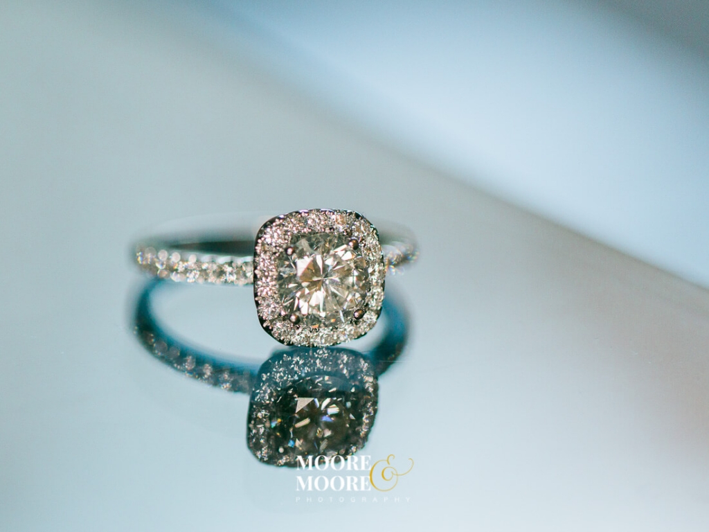 Wedding Ring Photography by Moore & Moore Photography diamond ring