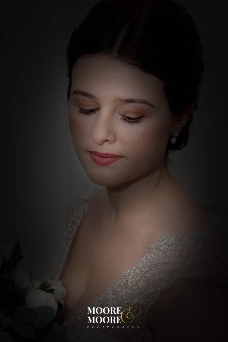 Wedding Photographer Hampshire Bridal Portrait by Moore & Moore Photography