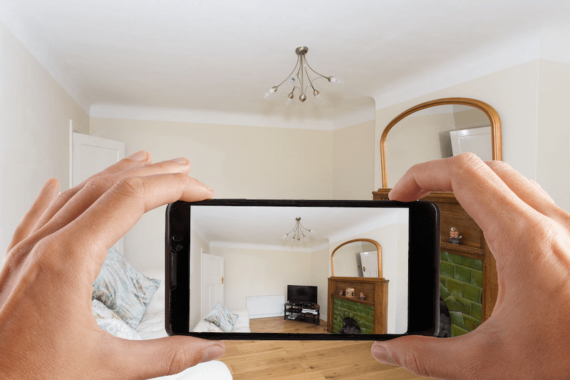 Take a photo of your room like this